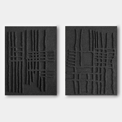 Abstract Painting Set Of 2 "Cipher Sequence"