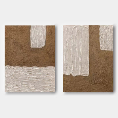 Desert Melody Abstract Painting Set Of 2
