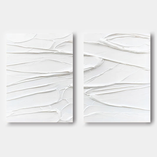 Abstract Painting Set Of 2 "Tranquil Fluidity"