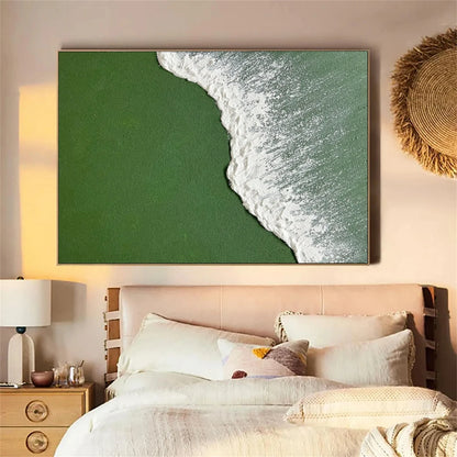 Ocean And Sky Painting "Emerald Surge"