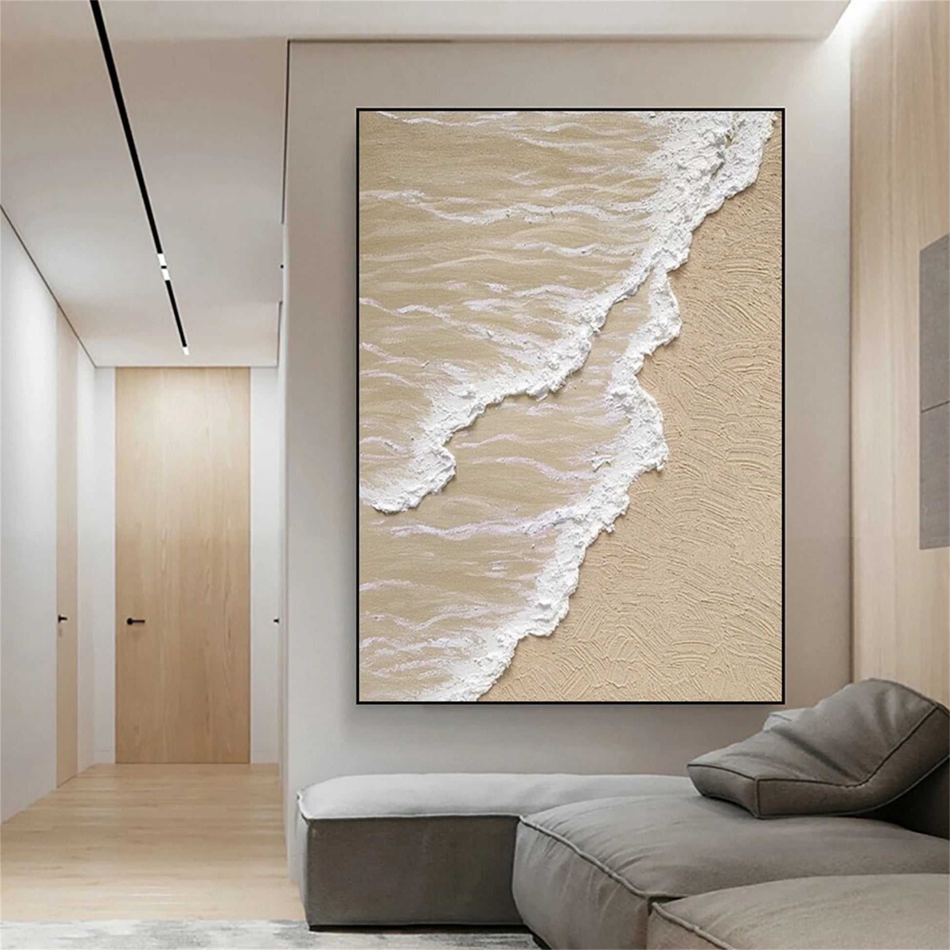 Ocean And Sky Painting "Melodic Coastline"