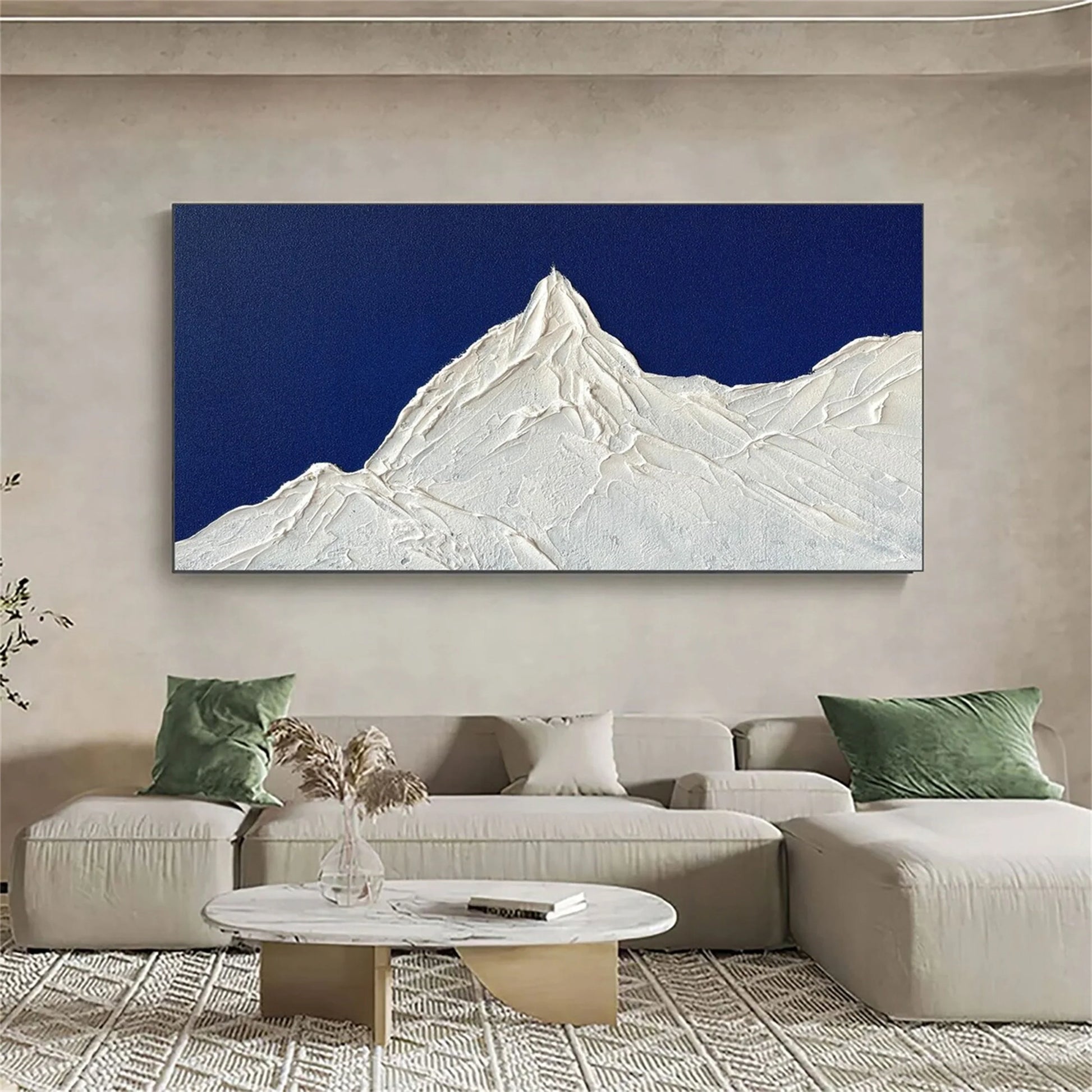 Minimalistic Balance Canvas Painting "Summit of the Stars"