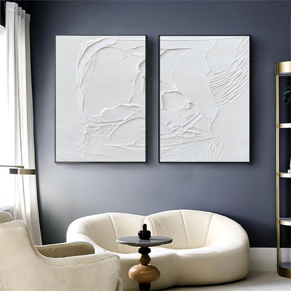 Abstract Painting Set Of 2 "Frozen Moments"
