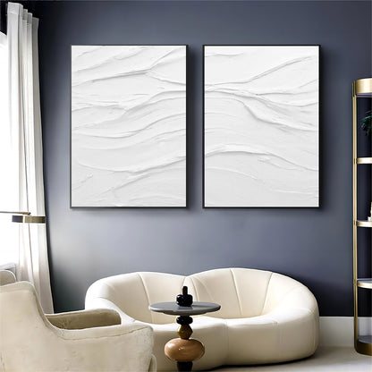 Whispers of the Gentle Breeze Abstract Painting Set Of 2
